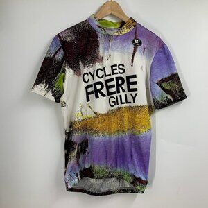 Vermarc Men's Cycles Frere Gilly 1/4 Zip Short Sleeve Cycling Jersey Size XL